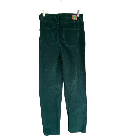 Empyre Pants Womens 2 Green Tori Corduroy Straight 5-Pocket Zip Fly Wide Wale - Picture 1 of 9